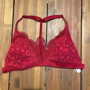 Victorias Secret red lace bralette
